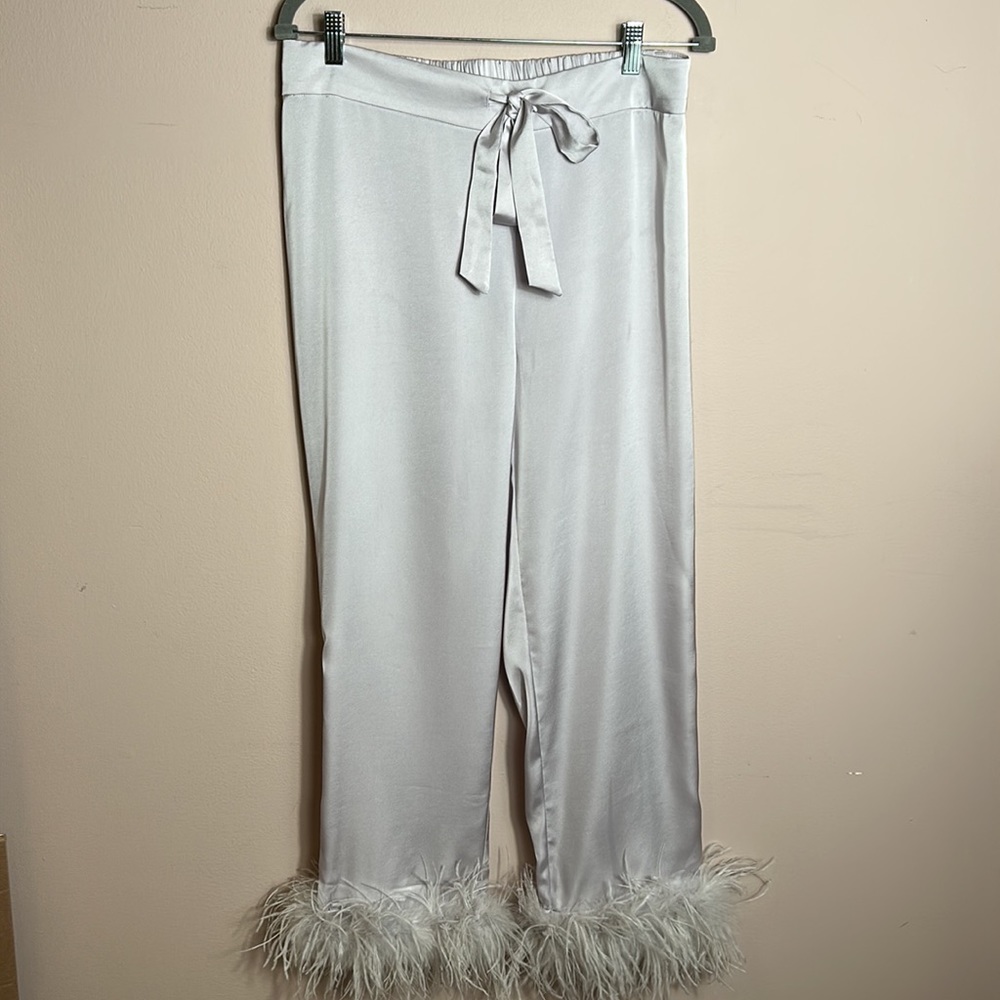 Nadine Merabi Darcie Light Lilac Pajama bottom size M-bottom only - Picture 4 of 15